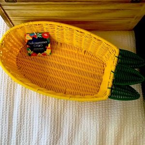 Pineapple yellow basket Hello Summer ciroa NEW